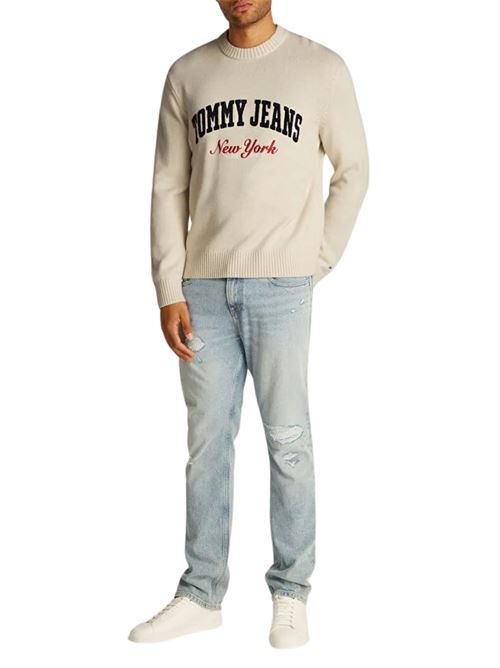Maglioncino beige in cotone Tommy Jeans | DM0DM21114ACG